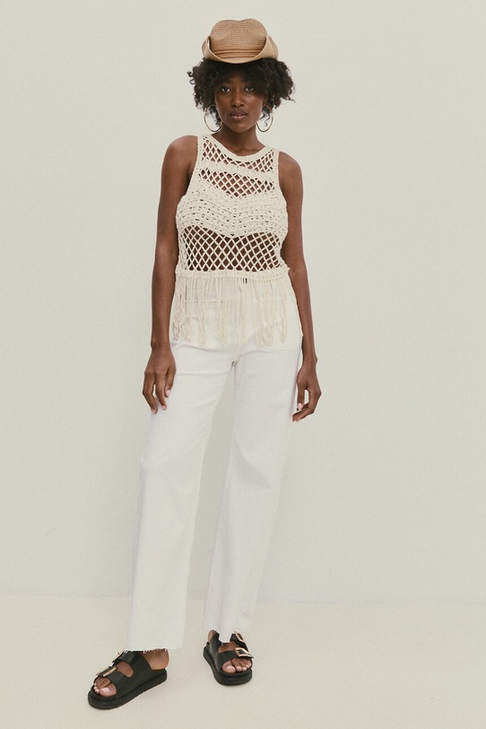 Μπλουζάκι Answear.LAB .2199.ih μπεζ WW24