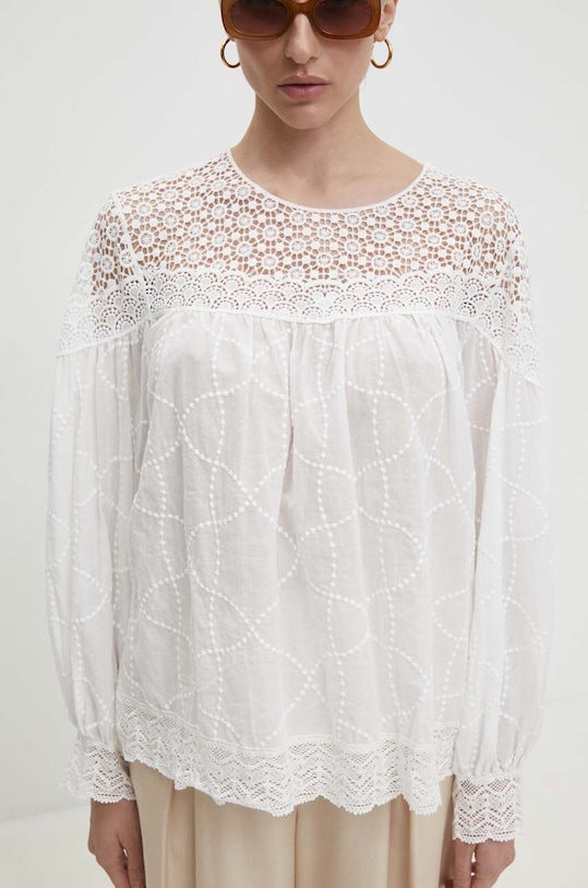 Бавовняна блузка Answear Lab casual білий wh205.ih