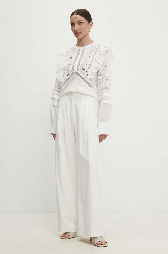 Bavlněná halenka Answear.LAB wh272.ih bílá WW24