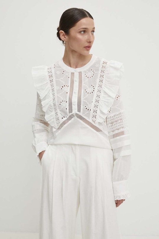 Bavlněná halenka Answear.LAB wh272.ih bílá