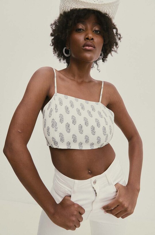 Answear Lab top alb 23363.tjs