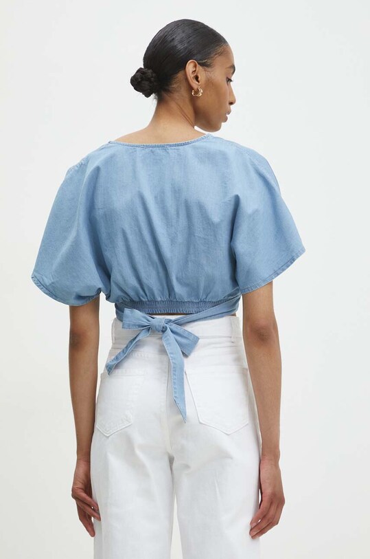 Îmbrăcăminte Answear Lab bluza subtire de blugi bg814.TWK albastru