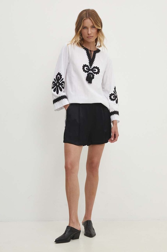 Answear Lab bluzka bawełniana 23100.TWK biały WW24