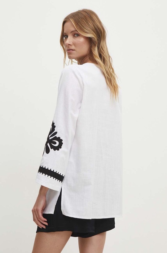 Odzież Answear Lab bluzka bawełniana 23100.TWK biały