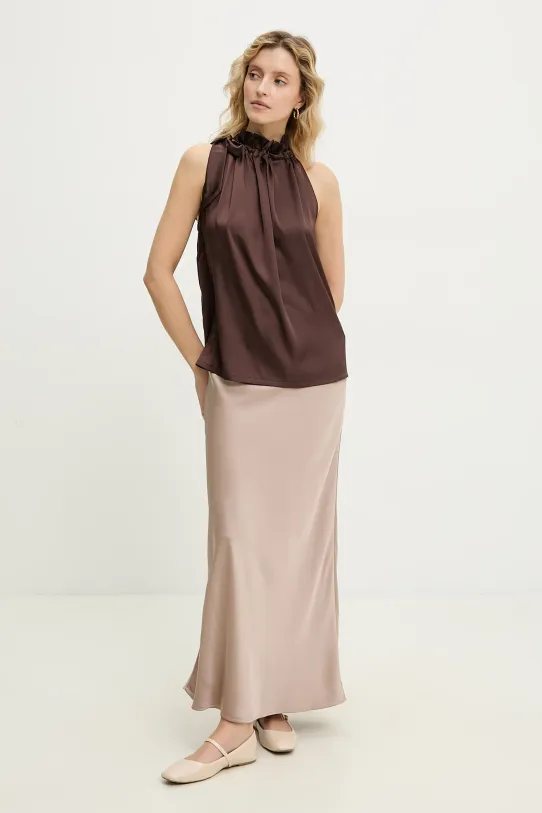 Answear Lab top CK08090.FKK brązowy WW25