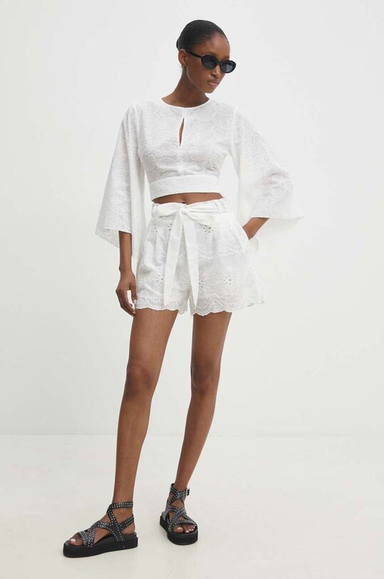 Answear Lab bluza din bumbac CK08131.FKK alb WW24