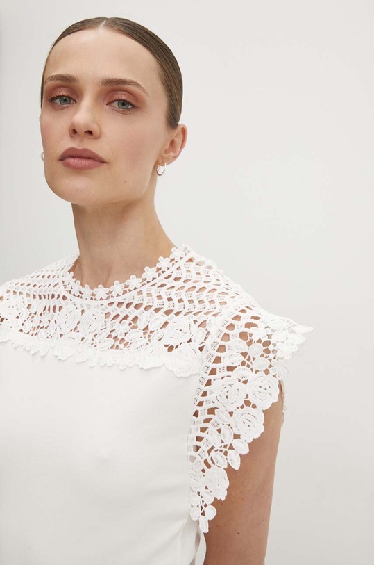 Halenka Answear.LAB hladký bílá ZA0002.HWK