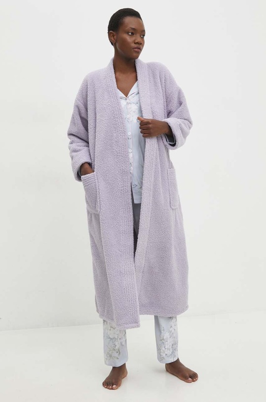 Answear Lab szlafrok bath.4.cdb fioletowy WW24