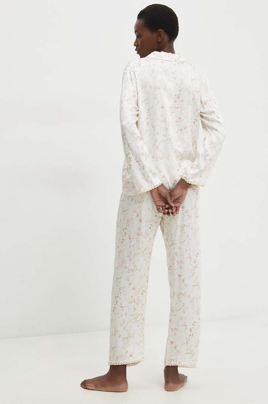 Odzież Answear Lab piżama paj.1.cdb beżowy