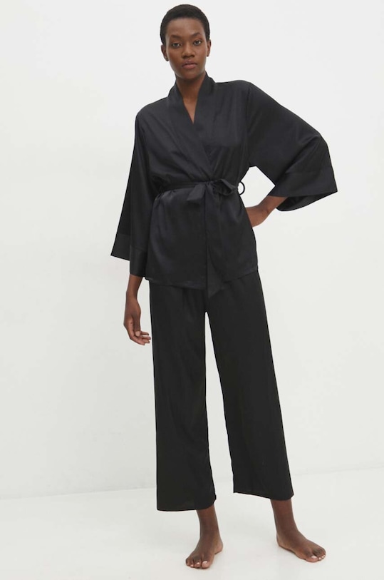 Pyžamo Answear.LAB látka čierna paj.2.CWK