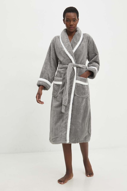 Answear Lab szlafrok dzianina szary bath.11.CWK