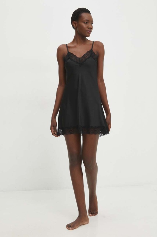 Answear Lab koszula nocna paj.4.cdb czarny WW24