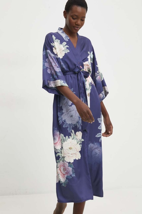 Answear.LAB szlafrok 1201155.cdb granatowy WW24