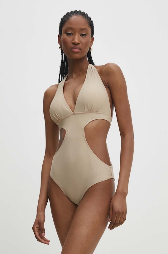 Answear Lab costum de baie dintr-o bucată bej hy514.2.fh