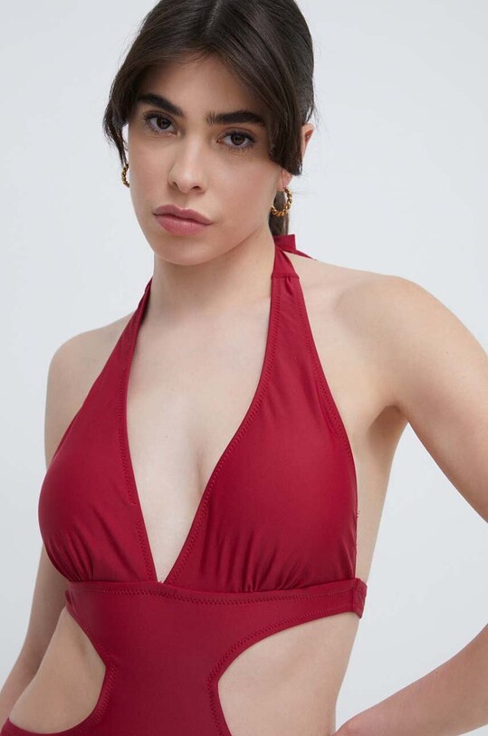 Answear Lab costum de baie dintr-o bucată burgundia hy514.2.fh