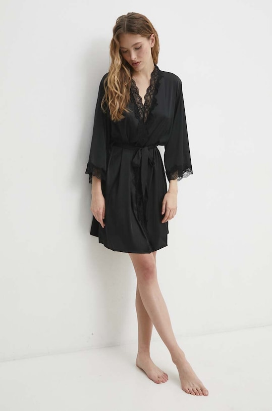 Answear Lab szlafrok 20224.cdb czarny WW24