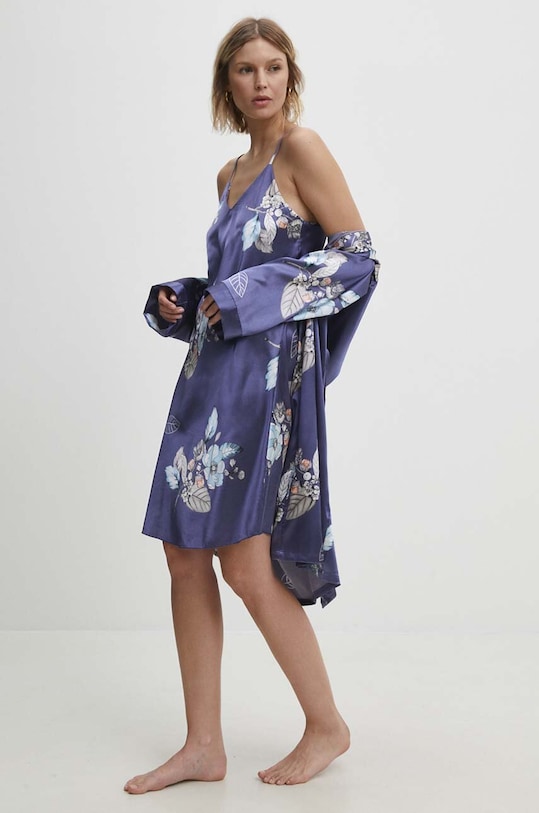 Σετ πιτζάμας Answear.LAB ύφασμα σκούρο μπλε 159.fjs