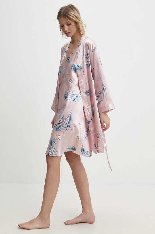 Answear Lab komplet piżamowy tkanina różowy 161.1.fjs