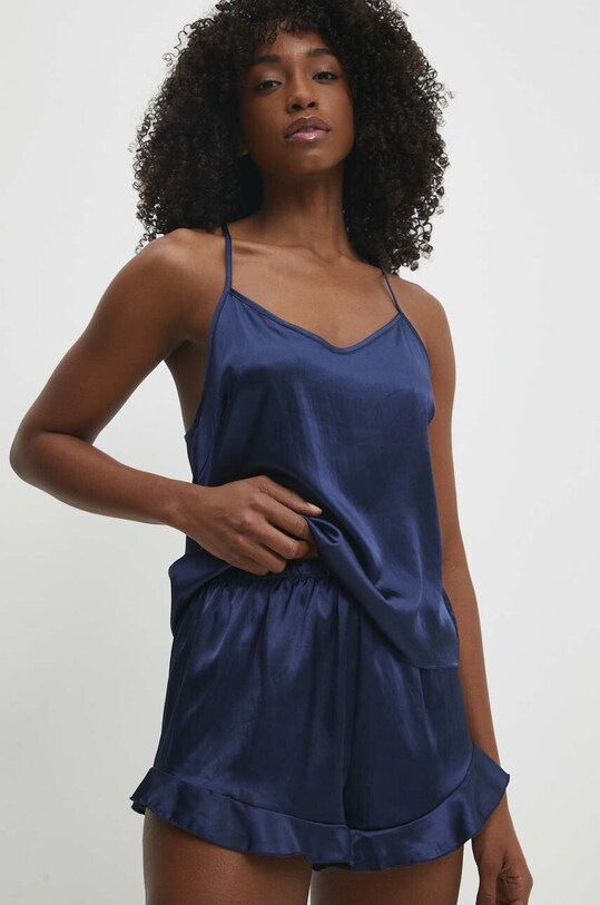 Answear Lab pijama 20247.cdb bleumarin WW24