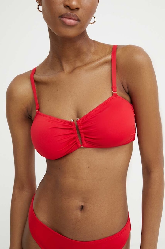 Bikini top Answear.LAB χωρίς μεταλλικές μπανέλες κόκκινο hwb212.G.fh