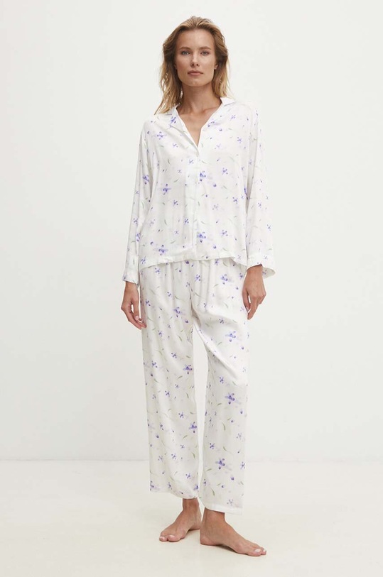 Answear Lab pijama set alb 4073.cdb