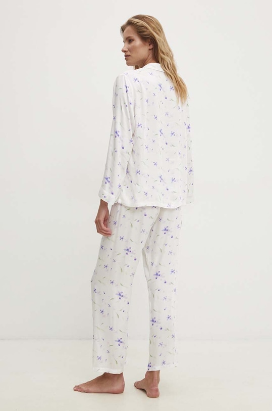 Answear Lab pijama 4073.cdb alb WZ24