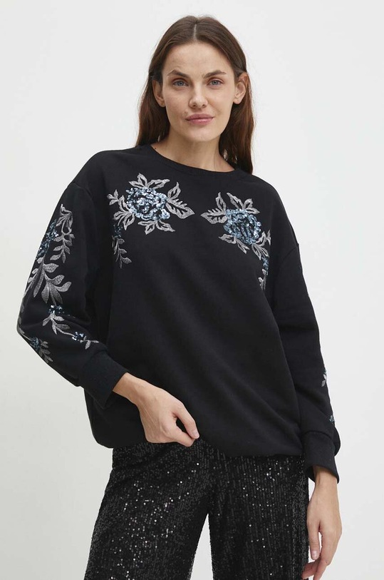 Answear Lab bluza bawełniana 9024.TWK czarny WW24