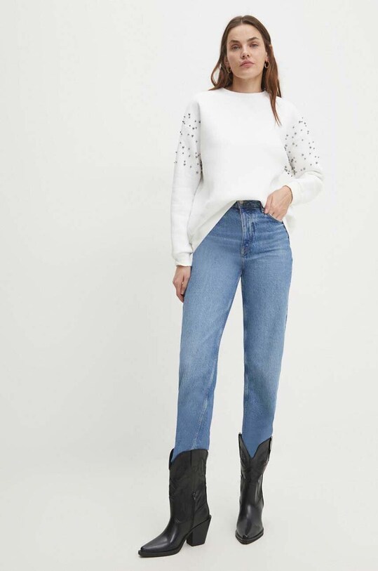 Answear Lab bluza sng.bld.tjs biały WW24