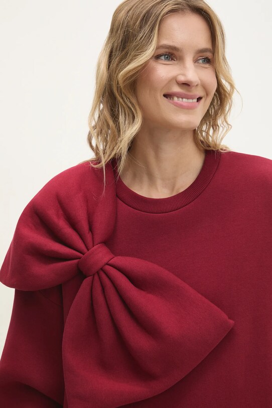 Answear Lab bluza burgundia L7040.HWK