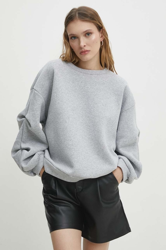 Answear Lab bluza bawełniana szary 5675.fjs