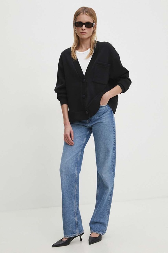 Answear Lab bluza pozostałe czarny 387.HKK