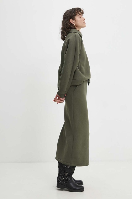 Answear Lab komplet - bluza i spódnica 23254.HWK zielony