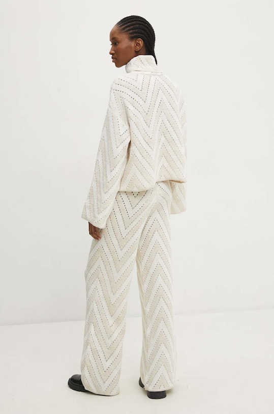Answear Lab komplet sweter i spodnie 2210993.TKK beżowy WW24