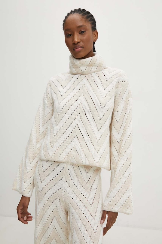 Odzież Answear Lab komplet sweter i spodnie 2210993.TKK beżowy