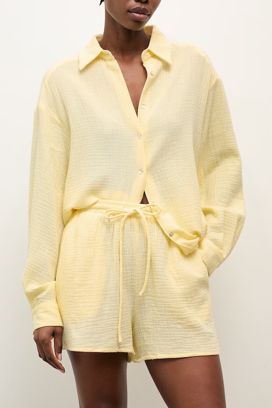 Îmbrăcăminte Answear.LAB compleu de femei din bumbac 15240.15335.fh galben