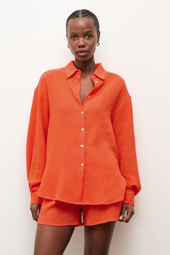 Answear.LAB szett női pamut 15240.15335.fh narancssárga WS25