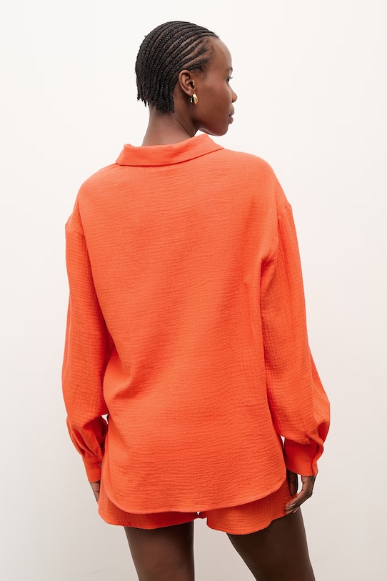 Answear.LAB komplet damski bawełniany pomarańczowy 15240.15335.fh