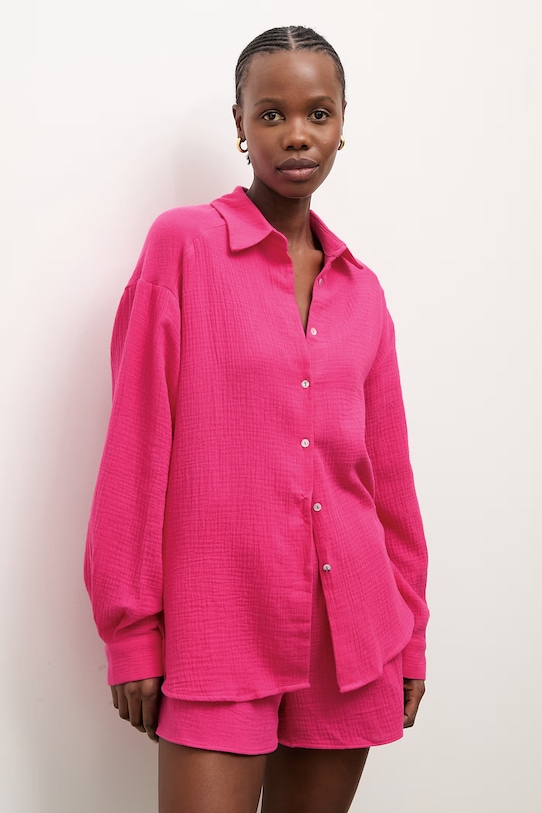 Answear.LAB compleu pentru femei din bumbac 15240.15335.fh roz WS25