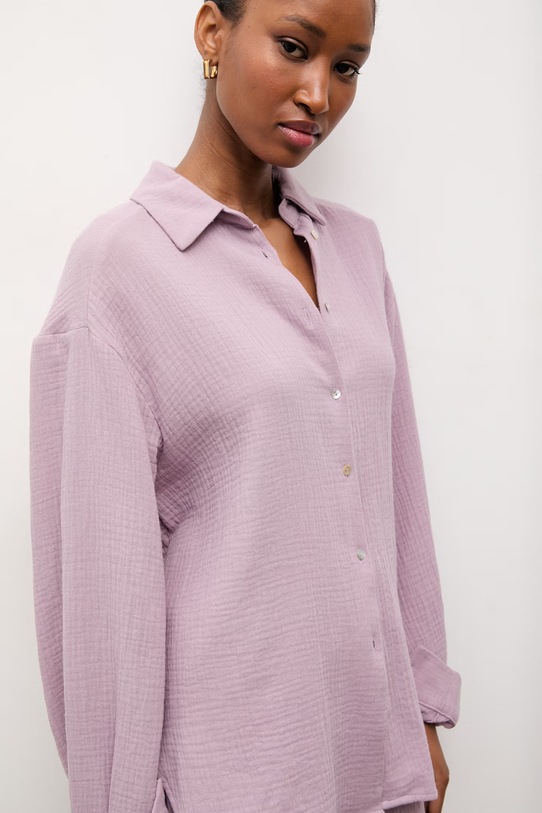 Answear.LAB komplet damski bawełniany WW24-DKD00W fioletowy