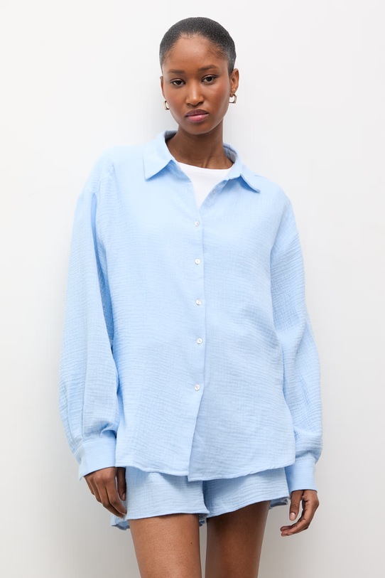 Answear.LAB komplet damski bawełniany WW24-DKD00W niebieski WS26