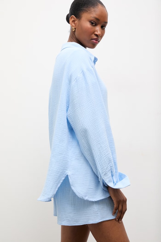 Answear.LAB komplet damski bawełniany WW24-DKD00W niebieski