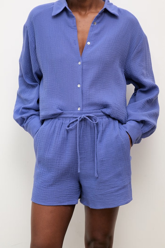 Oblečenie Answear.LAB súprava dámska bavlnená WW24-DKD00W modrá