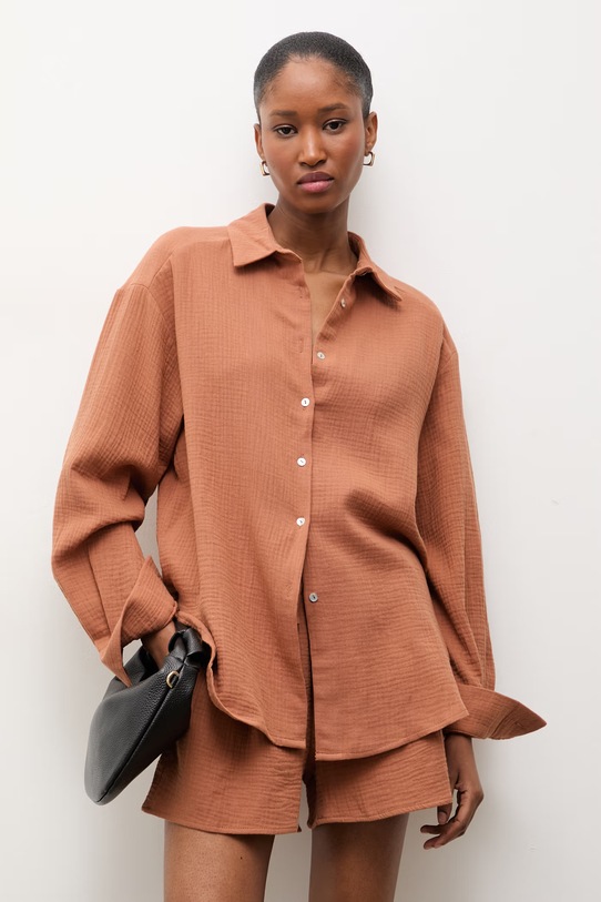 Bavlnená súprava Answear.LAB bavlna hnedá 15240.15335.fh