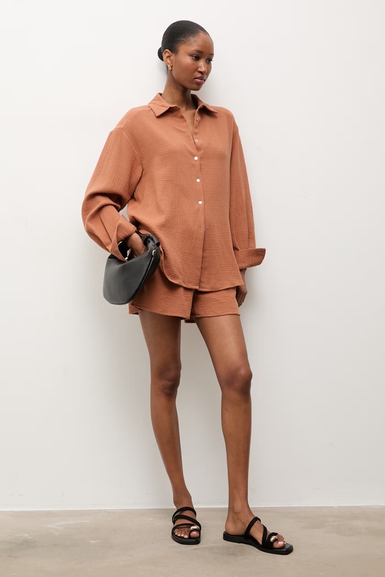 Bavlnená súprava Answear.LAB 15240.15335.fh hnedá WS25