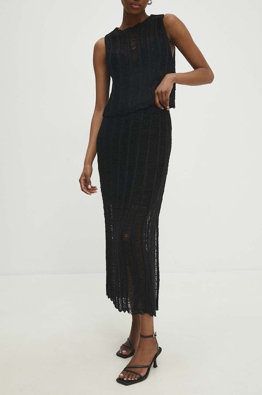 Answear Lab komplet dzianina czarny tt4229.td