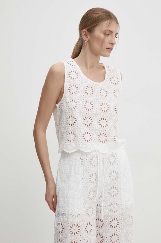 Odzież Answear Lab komplet bawełniany 41015.41016.fjs biały