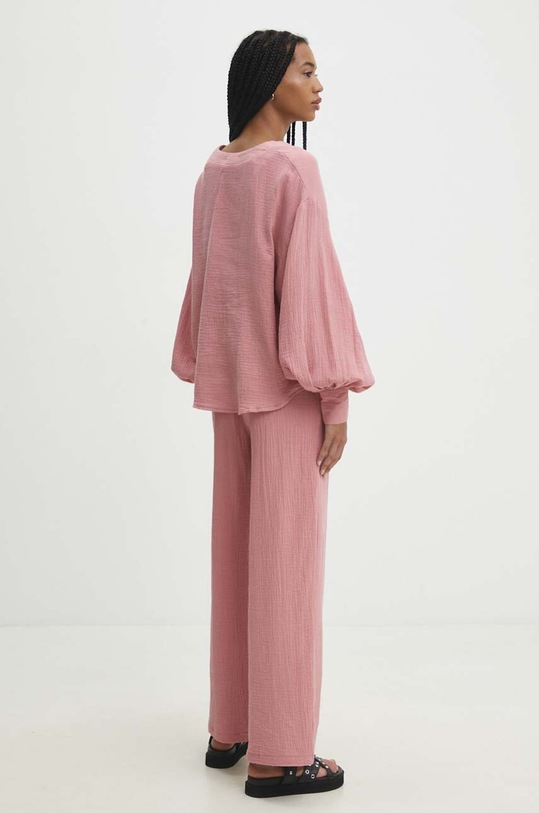 Answear Lab bluzka i spodnie bawełniane 8873a.fh różowy WW24
