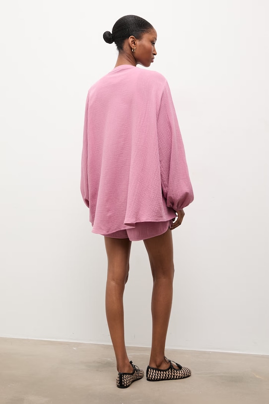 Answear.LAB komplet damski bawełniany różowy 8935a.fh