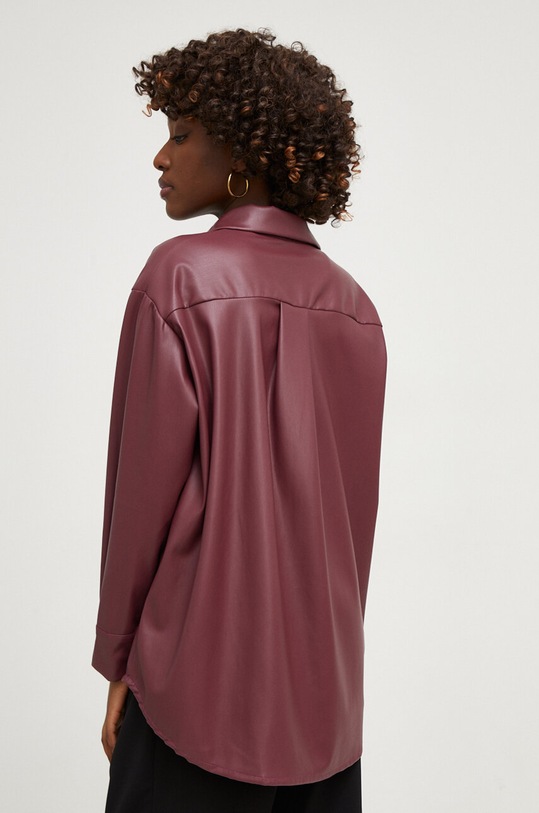 Odzież Answear Lab koszula c16179.FKK bordowy
