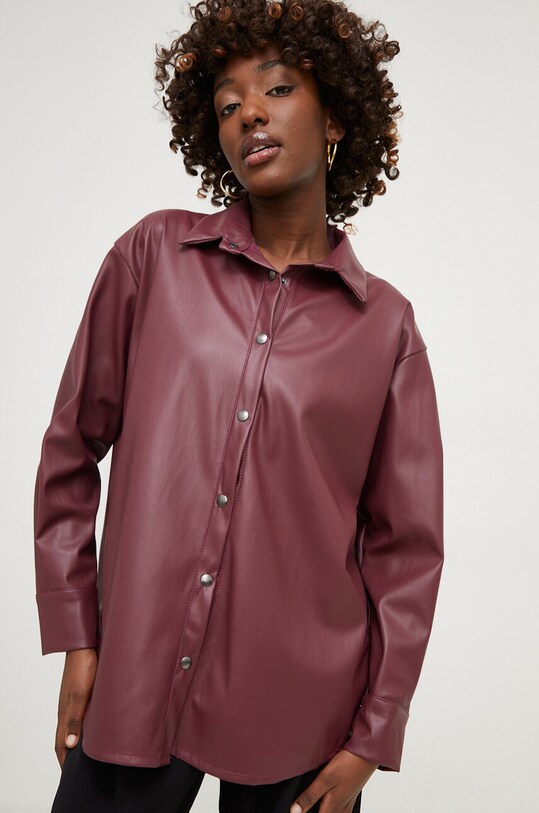 Answear Lab koszula bordowy c16179.FKK